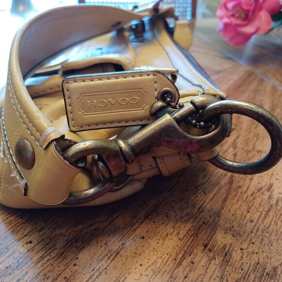 Coach 65th Anniversary Legacy Yellow Leather Satchel - Picture 4 of 12